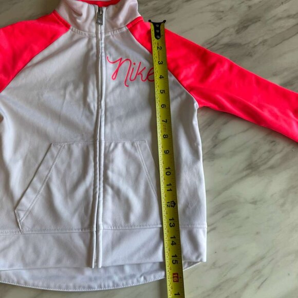 Nike Girl Full Zip Jacket Jogger Pant Tricot Track Suit Set M 6 Fluorescent Pink - Picture 7 of 16